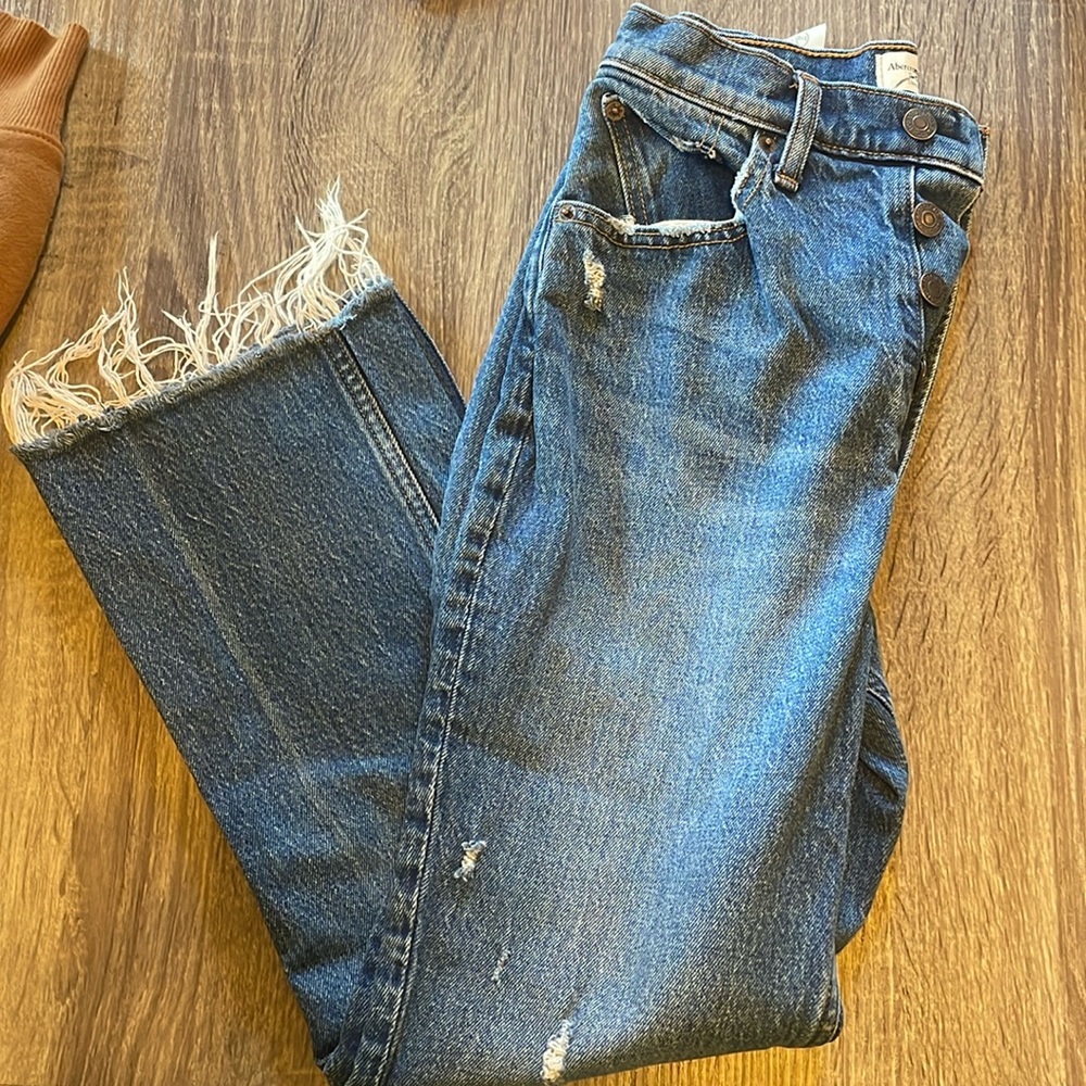 Abercrombie and fitch kick flare jeans